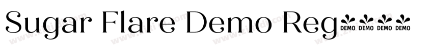 Sugar Flare Demo Reg字体转换